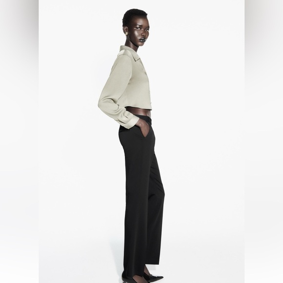 Zara cropped blouse satin effect - Picture 7 of 8
